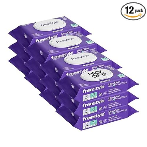 Freestyle Soft Jumbo Baby Wipes, Hypoallergenic and Unscented, Water-Based Wet Wipes for Babies, Finely Suited for Sensitive Skin, Thick & Oversized, Pack of 12, 72 Wipes Per Pack