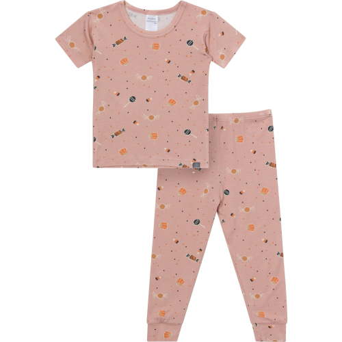 Modern Moments by Gerber Neutral Short Sleeve Halloween Pajama Set, 2-Piece, Sizes 12 Months - 5T