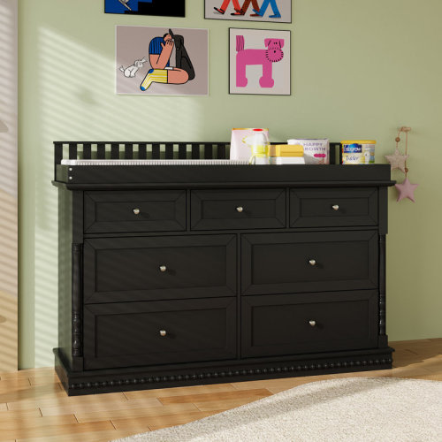 Lark Manor™ 7-Drawer Baby Changing Table Dresser With Anti-Tip & Reviews | Wayfair