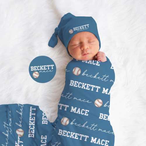 Baseball Baby Blanket Baseball Nursery Custom Name Swaddle Newborn Photography Prop Sports Mom Gift Coach Baby Shower Baseball Room Decor
