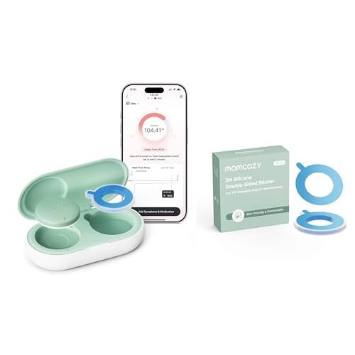 Momcozy Wearable Baby Thermometer and Replaceable Disposable Stickers*15