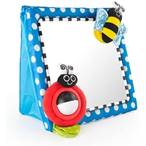 Sassy Tummy Time Floor Mirror, Developmental Baby Toy, Newborn Essential, Great Shower Gift, 0+ months