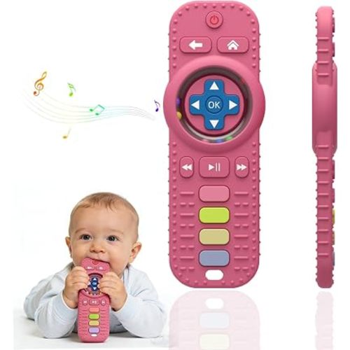 Teething Toys for Baby, Sensory Baby Teether Chew Toy for 0-3-6-12 Months