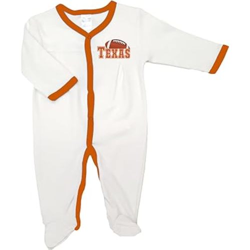 Baby Pleated Playsuit for Texas Football Fans - Size: 0-3 Months