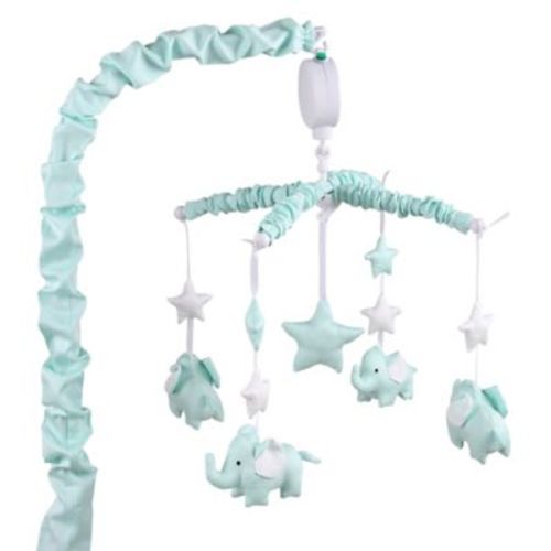 The Peanut Shell™ Elephant Musical Mobile in Mint - MINT - NO SIZE