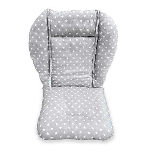 High Chair Cushion, High Chair Pad/seat Cushion/baby High Chair Cushion,soft and Comfortable,light and Breathable,make The Baby More Comfortable (gray Background Stars Pattern)