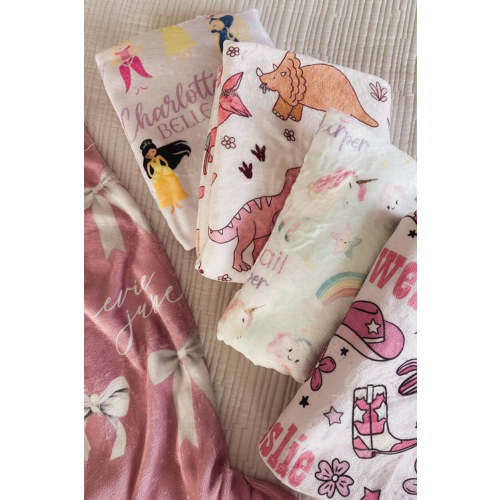 Personalized Themed Blankets for Girls