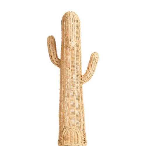 Cactus Handcrafted Rattan Coat Stand Ambient Light, Natural - MOMIJI Lighting | Maisonette