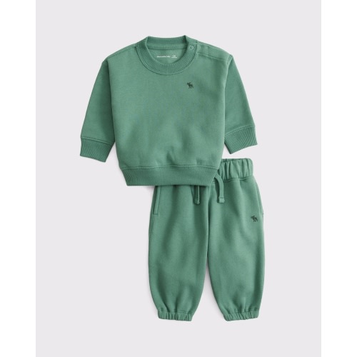 baby essential icon crew sweatshirt set