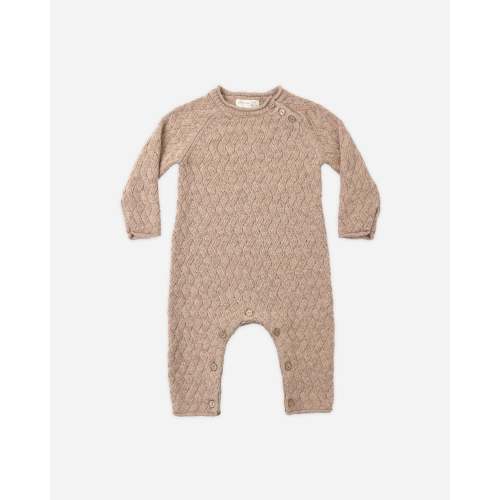 Cozy Heather Knit Jumpsuit Heathered Almond – Quincy Mae