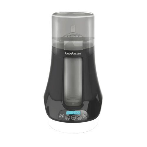 Baby Brezza Safe + Smart Bottle Warmer, Black on White