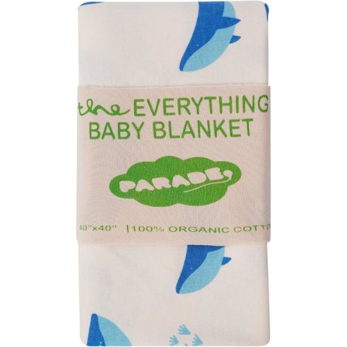 PARADE Everything Organic Baby Blanket Whales