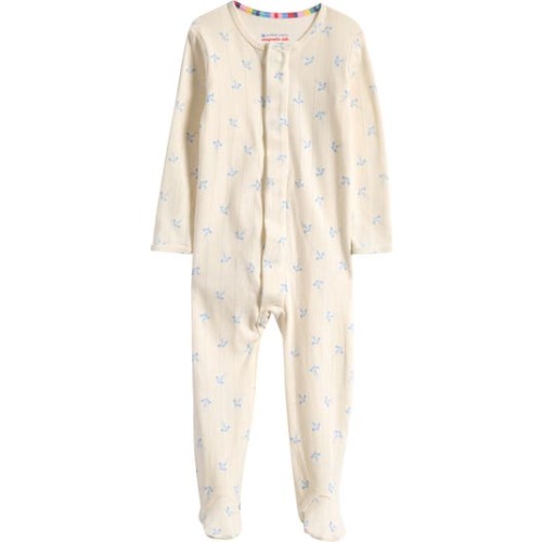 Airplanes Organic Cotton Pointelle Footie, 0-3M