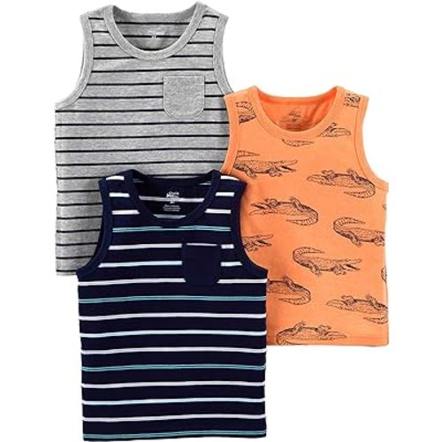 Simple Joys by Carter's Baby Boys' 3-Pack Muscle Tank Tops
