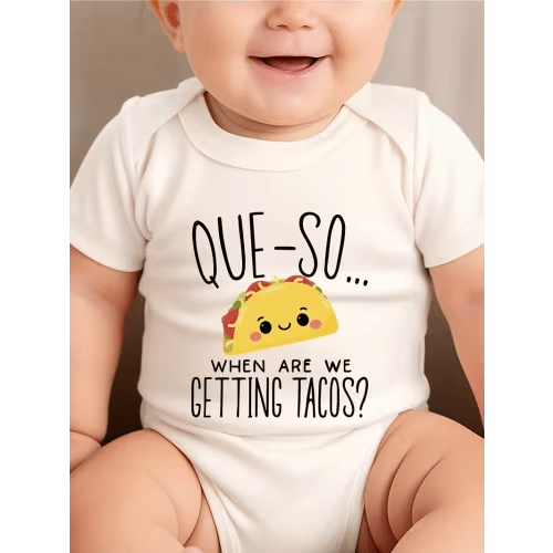 getting tacos comfortable short sleeve baby - Temu