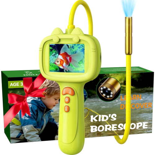 Kids Borescope Camera with Light,STEM Science Educational Toy for 4 5 6 7 8 9 10 12 Years Old Boys & Girls | Birthday Gift for Outdoor Adventures & Nature Discovery (Not SD Card)