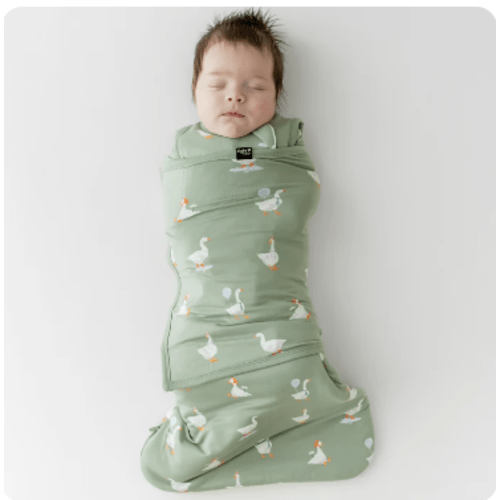 Sleep Bag Swaddler in Silly Goose 1.0
