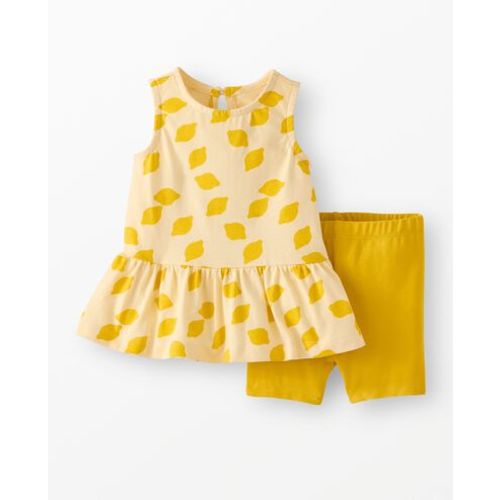 Baby Sleeveless Tiered Dress & Biker Shorts Set