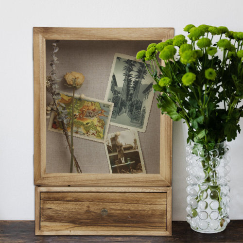 Union Rustic Ainagul 12" X 16" Gilded Wood Shadow Box Frame Set in Burlywood & Reviews | Wayfair