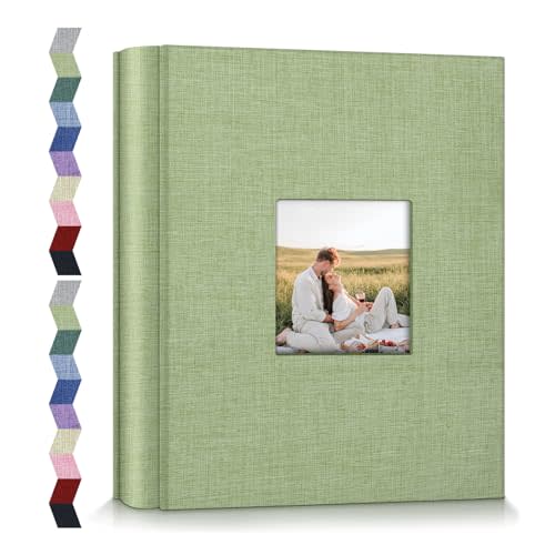 popotop Photo Album 4x6-600 Photos Photo Books with 600 Horizontal and Vertical Pockets,Linen Cover Albums for Family Wedding Anniversary Baby Vacation Pictures
