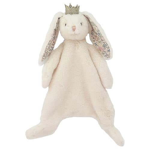 MON AMI Princess Bunny Baby Security Blanket | Soft Plush Lovey for Infants & Toddlers | 15" Snuggle Comforter | Newborn Essential