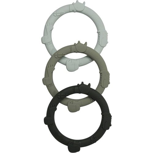 Loulou Lollipop Wild Teething Ring Set (Sage Green)