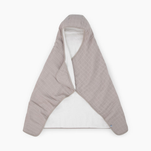 Little Unicorn Cotton Muslin & Terry Toddler Hooded Towel - Porpoise