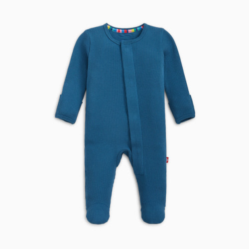 Waffle Magnetic Footie - Dark Blue