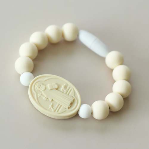 St. Benedict Saint Bracelet | Cream