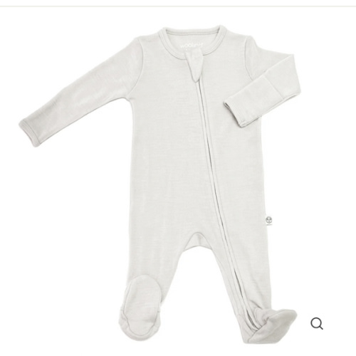 Footie Pajamas, Merino Wool, Oat