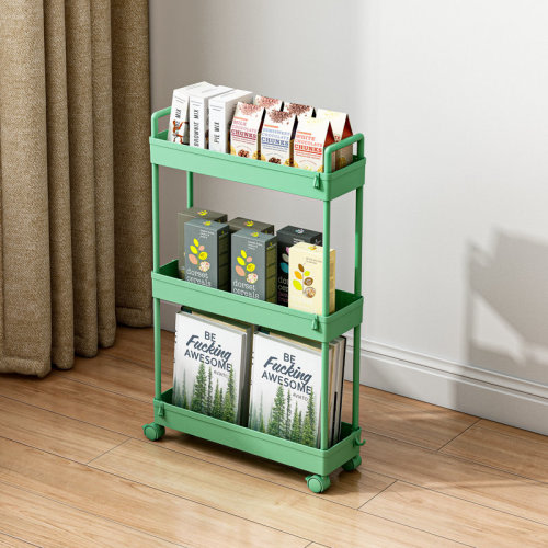 SPACEAIM Slim Rolling Storage Cart, 3 Tier Bathroom Storage Organizer Laundry Room Utility Cart Mobile Shelving Unit, Multi-purpose For Kitchen Office Bathroom Laundry Narrow Places & Reviews | Wayfair