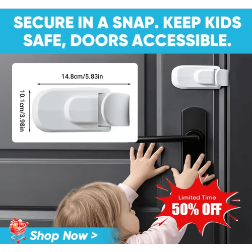 Child snap-on safety lock For Interior Doors