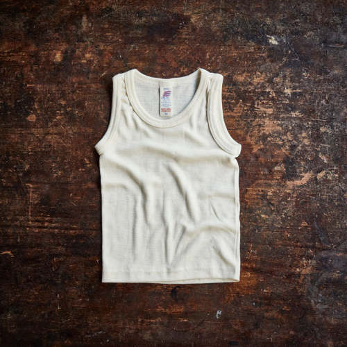 Merino Wool & Silk Tank - Natural
