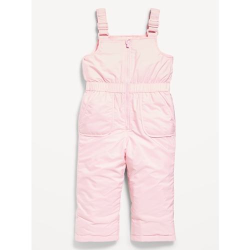 Water-Resistant Snow-Bib Overalls for Toddler Girls