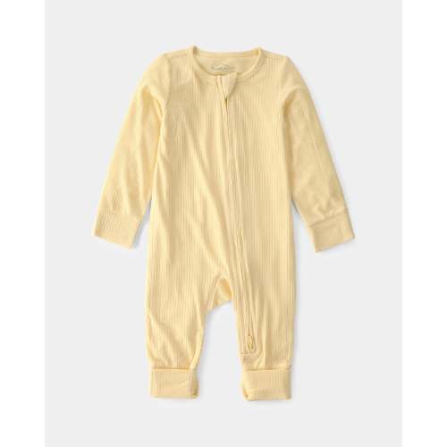 Baby 2-Way Zip PurelySoft Sleep & Play Pajama - Yellow