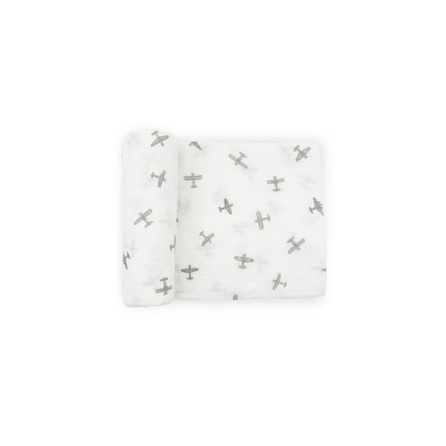 Organic Cotton Muslin Swaddle Blanket, One Size