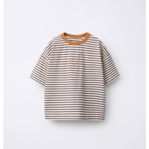 STRIPED T-SHIRT ORFAYO © - Light brown | ZARA United States
