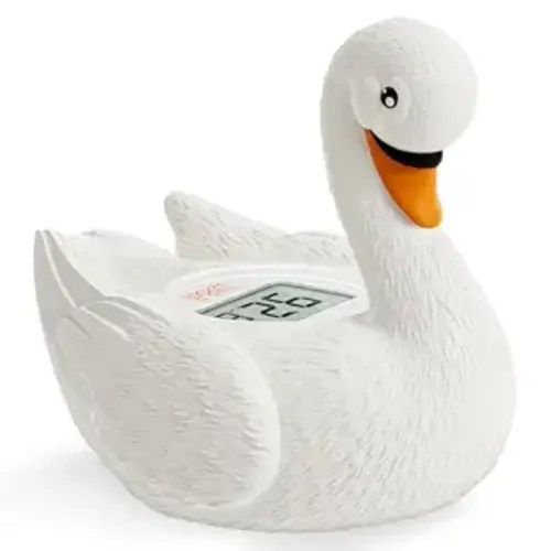 b&h Baby Bath Thermometer, Swan Digital Infant Bathtub Thermometer - Reliable Temperature Readings - Easy to Read Screen - Waterproof, Safe Floats in Water Toy