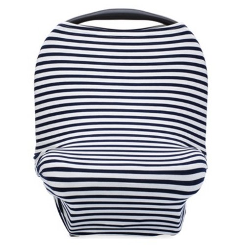 Parker Baby Co. 4 in 1 Car Seat Cover - Navy/White Stripes