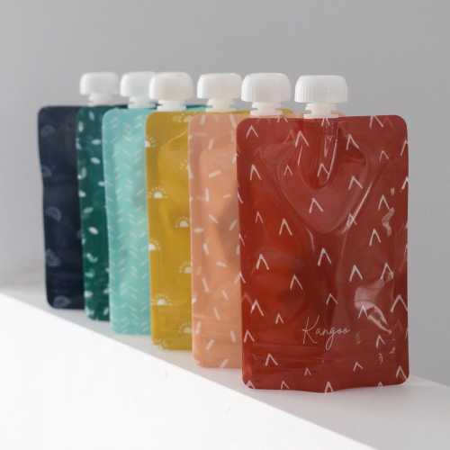 Pochettes à compote réutilisables Boho 6x (4oz) - Kangoo & Cie – CLÉMENT