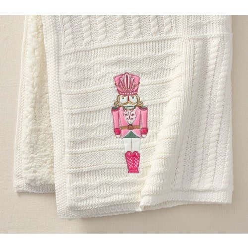 LoveShackFancy Nutcracker Heirloom Baby Blanket