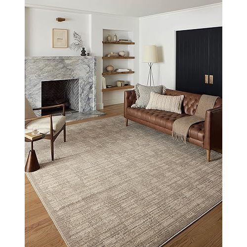Loloi Darby Collection DAR-07 Pebble/Sand 5'-3" x 7'-6" Area Rug