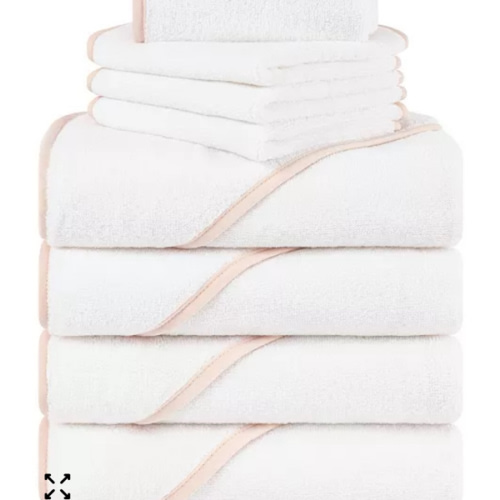 Turkish Cotton Baby Hooded 8-Pc. Bath Towel Set