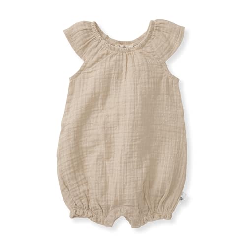 Burt's Bees Baby baby-girls Bubble Romper, 100% Organic Cotton One-piece Bubble Shortall and Layette Set Girl Outfit