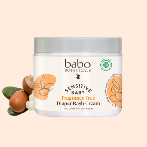 Sensitive Baby Fragrance-Free Zinc Diaper Rash Cream - Babo Botanicals