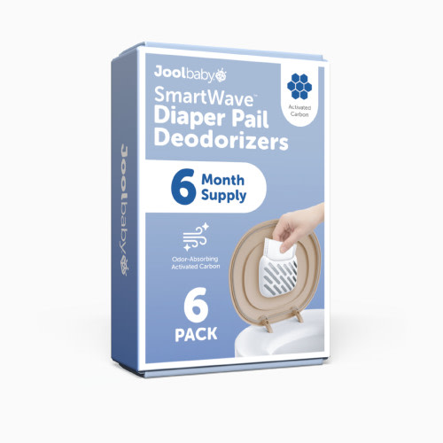 Jool Baby SmartWave Touch-Free Diaper Pail Deodorizer Refills, 6 Pack - Unscented Activated Carbon