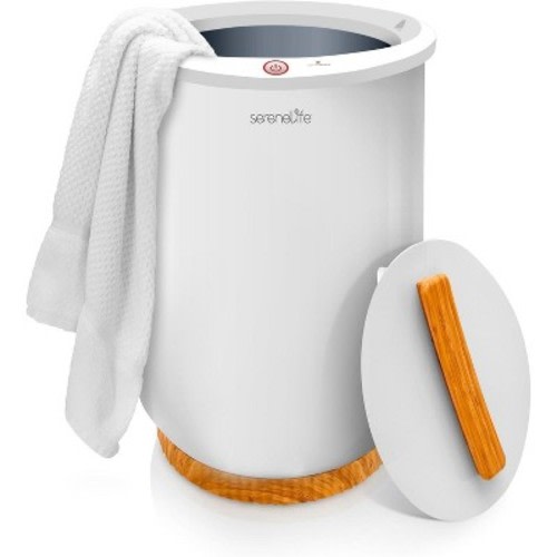 Bucket Towel Warmer – Large White Towel Heater for Bathroom, Spa, Blankets, Robes, PJs, Auto Shut-Off, Luxury Gift for Him & Her
