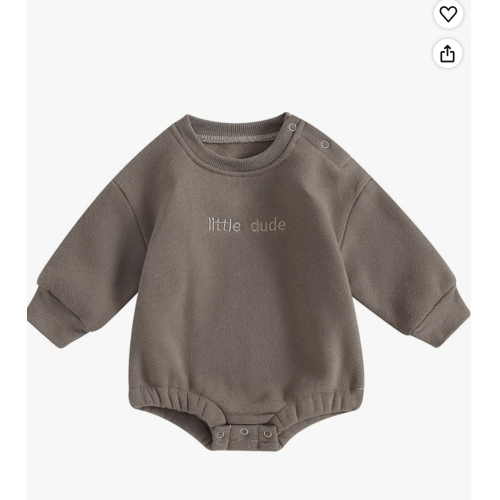 Kayotuas Baby Winter Fleece Bubble Romper