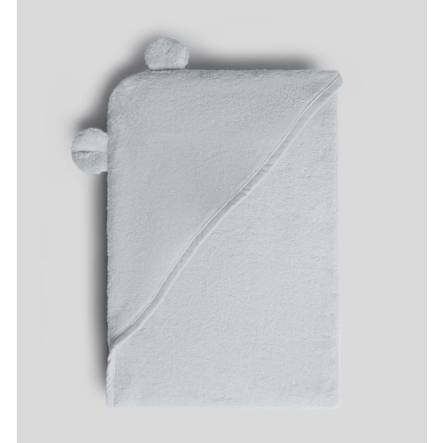 Organic Hooded Baby Towel with Ears (Sky) – Parachute Home