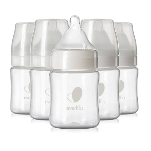 Evenflo Feeding Premium Proflo Venting Balance Plus Wide Neck Baby, Newborn and Infant Bottles - Developed by Pediatric Feeding Specialists - 5 Ounce (Pack of 6)